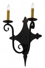 Meyda Blue 181739 - 12&#34; Wide Angelique 2 Light Wall Sconce