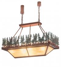 Meyda Blue 181807 - 42&#34; Pine Lake Oblong Inverted Pendant