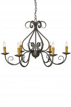 Meyda Blue 182580 - 36&#34; Wide Jenna 6 Light Chandelier