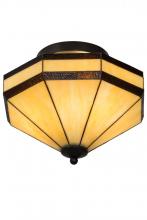 Meyda Blue 182677 - 14&#34; Wide Topridge Semi-Flushmount