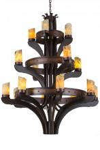 Meyda Blue 183607 - 48&#34; Wide Castilla Jadestone 16 Light Three Tier Chandelier