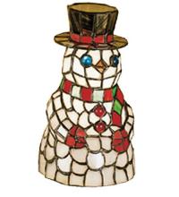 Meyda Blue 18461 - 8.5&#34;H Snowman Accent Lamp