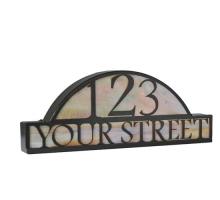 Meyda Blue 18598 - 24.5&#34; Wide Personalized Street Address Sign