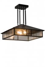 Meyda Blue 186085 - 24&#34;Sq Double Bar Mission Pendant