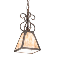 Meyda Blue 187030 - 7&#34; Square Ava Mini Pendant