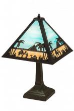 Meyda Blue 188316 - 16&#34;H Camel Mission Table Lamp