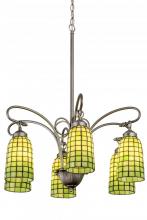 Meyda Blue 189454 - 26&#34; Wide Terra Verde 6 Light Chandelier