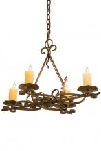 Meyda Blue 189728 - 28&#34;L Elianna 4 LT Oblong Chandelier