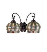 Meyda Blue 19014 - 18.5&#34;W Jeweled Basket 2 LT Wall Sconce