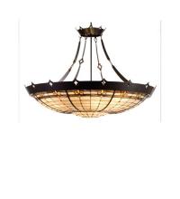 Meyda Blue 19021 - 28&#34;W Fleur-de-Lite Inverted Pendant