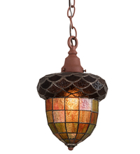 Meyda Blue 190220 - 8&#34; Wide Acorn Mini Pendant