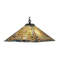 Meyda Blue 19032 - 17&#34;Sq Knotwork Mission Pendant