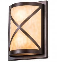 Meyda Blue 190543 - 9&#34; Wide Whitewing Wall Sconce