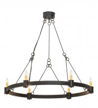 Meyda Blue 190565 - 36&#34;W Kenosha 6 LT Chandelier