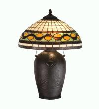 Meyda Blue 19169 - 23&#34;H Tiffany Acorn Table Lamp