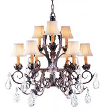 Meyda Blue 191859 - 26&#34;W New Country French 9 LT Chandelier