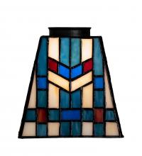 Meyda Blue 192831 - 5&#34; Square Prairie Wheat Shade