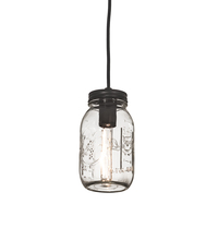 Meyda Blue 193114 - 3.75&#34; Wide Mason Jar Mini Pendant