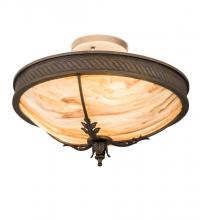 Meyda Blue 193473 - 15&#34; Hoja Semi-Flushmount
