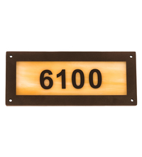 Meyda Blue 195162 - 9.5&#34; Wide Personalized Street Address Sign