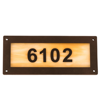 Meyda Blue 195165 - 9.5&#34; Wide Personalized Street Address Sign