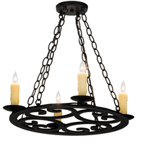 Meyda Blue 195714 - 20&#34; Wide Ashley 4 LT Chandelier