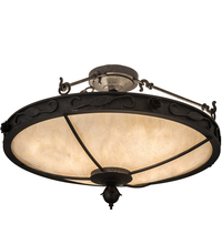 Meyda Blue 196691 - 26&#34; Wide Arabesque Semi-Flushmount