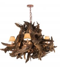 Meyda Blue 197275 - 40&#34; Wide Driftwood 5 Light Chandelier