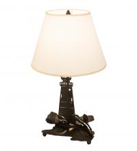 Meyda Blue 198178 - 22&#34; High Lighthouse Double Lit Table Lamp