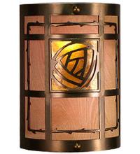 Meyda Blue 19863 - 9&#34; Wide Bungalow Rose Wall Sconce
