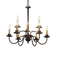 Meyda Blue 199600 - 24&#34; Wide Ean 2 Tier 9 LT Chandelier