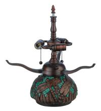 Meyda Blue 20039 - 17&#34;H Tiffany Dragonfly Mosaic Table Base