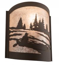 Meyda Blue 200794 - 10&#34; Wide Canoe At Lake Left Wall Sconce