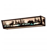 Meyda Blue 202033 - 24&#34; Wide Moose & Black Bear Vanity Light