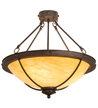 Meyda Blue 205083 - 24&#34; Wide Freya Semi-Flushmount