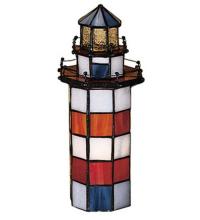 Meyda Blue 20538 - 10&#34;H The Lighthouse on Hilton Head Accent Lamp