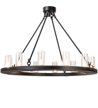 Meyda Blue 210263 - 42" Wide Loxley 12 Light Semi-Flushmount