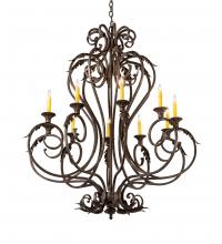 Meyda Blue 210727 - 42&#34; Wide Josephine 10 Light Chandelier