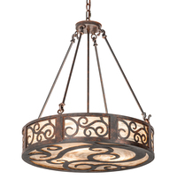 Meyda Blue 211327 - 24&#34; Wide Dean Inverted Pendant