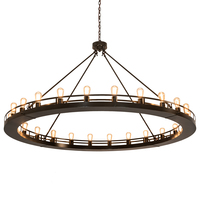 Meyda Blue 211565 - 72&#34; Wide Barbury 24 Light Chandelier