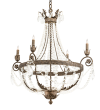 Meyda Blue 212391 - 34&#34; Wide Antonia 4 Light Chandelier