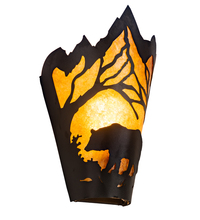 Meyda Blue 212504 - 8&#34; Wide Bear at Dawn Wall Sconce