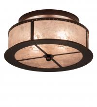 Meyda Blue 214356 - 16&#34; Wide Smythe Craftsman Flushmount