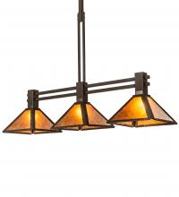 Meyda Blue 215721 - 45&#34; Long Soffe Mission 3 Light Island Pendant