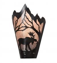 Meyda Blue 217009 - 8&#34; Wide Moose at Dawn Right Wall Sconce
