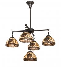 Meyda Blue 217630 - 30&#34; Wide Pinecone 5 Light Chandelier