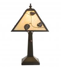 Meyda Blue 217778 - 9&#34; Square Vine Leaf Table Lamp