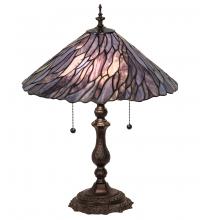 Meyda Blue 218128 - 21&#34; High Willow Jadestone Table Lamp