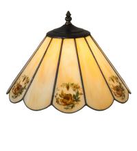 Meyda Blue 218812 - 13&#34; Wide Roses Shade