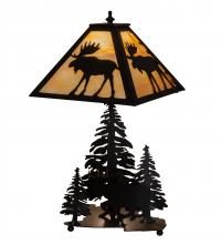 Meyda Blue 219733 - 21&#34; High Moose on the Loose Table Lamp